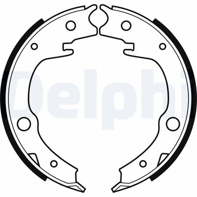 Brake Shoe Set, parking brake DELPHI LS1994