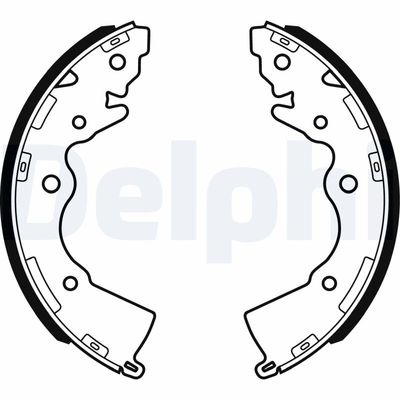 Brake Shoe Set DELPHI LS1996