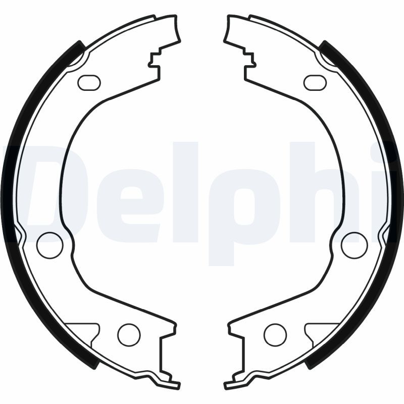 DELPHI LS2001 Brake Shoe Set, parking brake