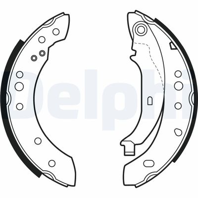 Brake Shoe Set DELPHI LS2002