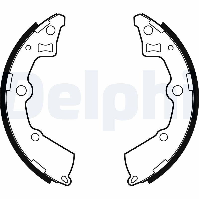 DELPHI LS2005 Brake Shoe Set