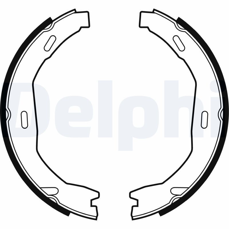 DELPHI LS2006 Brake Shoe Set, parking brake