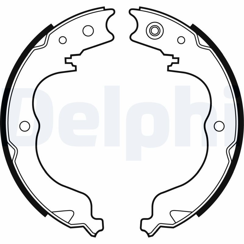 DELPHI LS2008 Brake Shoe Set, parking brake