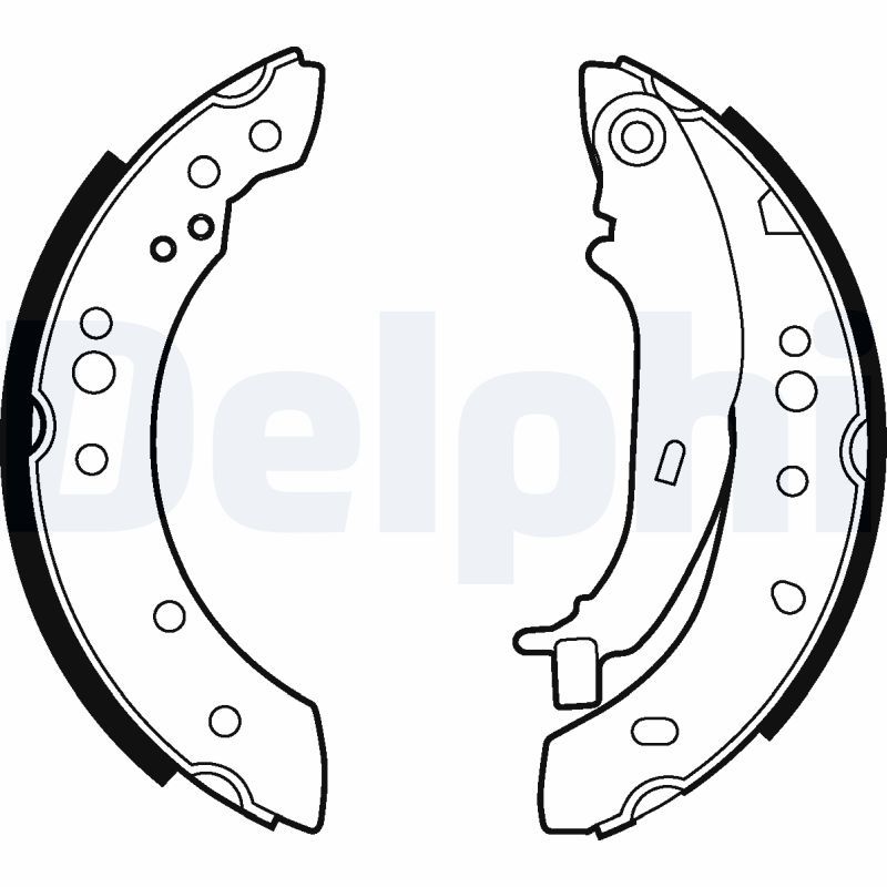 DELPHI LS2013 Brake Shoe Set