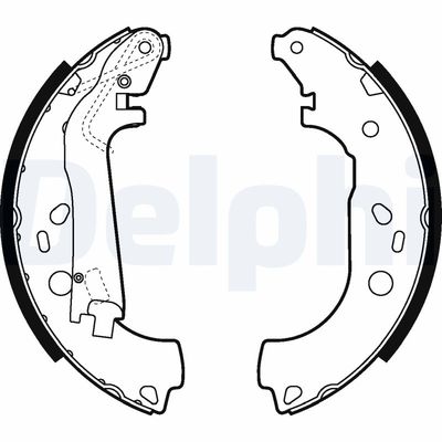 Brake Shoe Set DELPHI LS2014