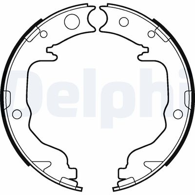 Brake Shoe Set, parking brake DELPHI LS2026
