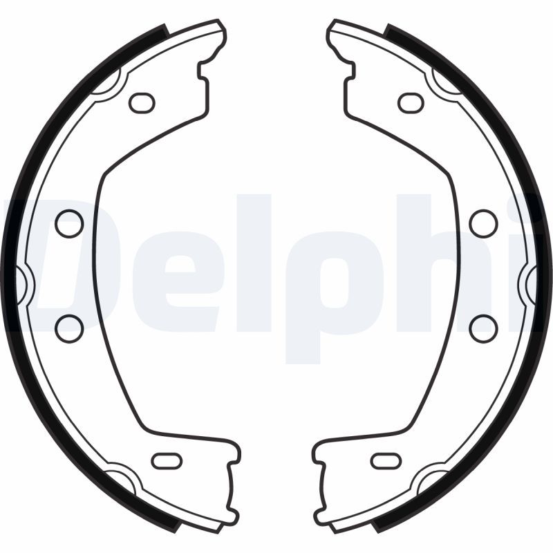 DELPHI LS2030 Brake Shoe Set, parking brake