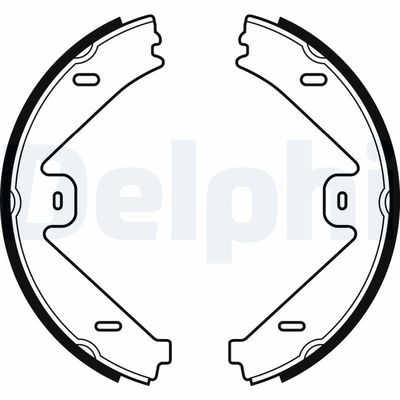 Brake Shoe Set, parking brake DELPHI LS2036