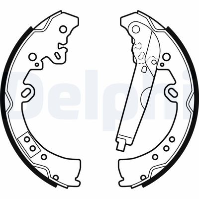 Brake Shoe Set DELPHI LS2039