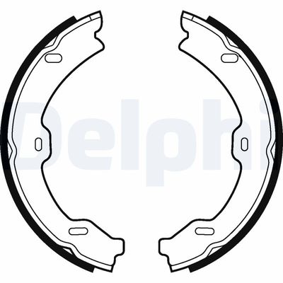 Brake Shoe Set, parking brake DELPHI LS2040