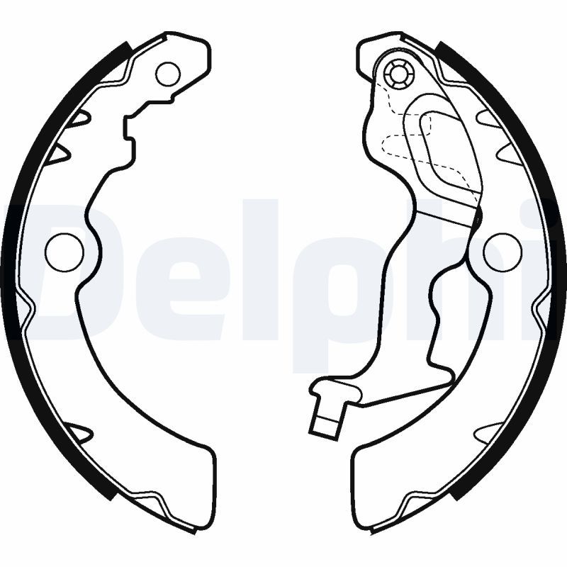 DELPHI LS2045 Brake Shoe Set