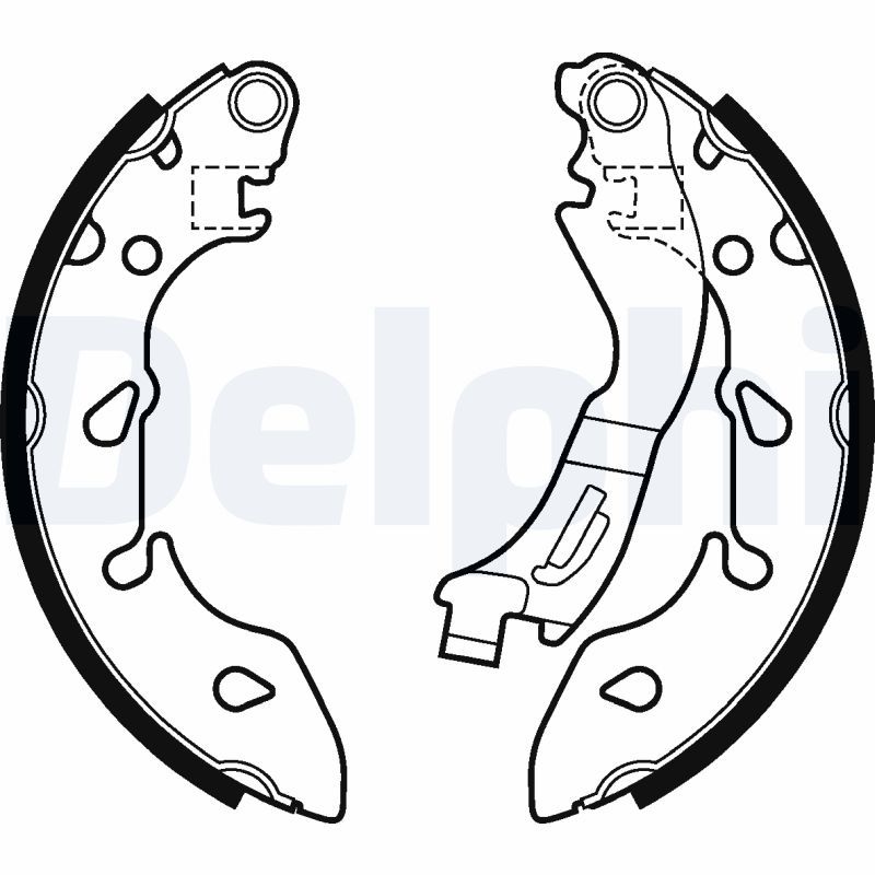 DELPHI LS2047 Brake Shoe Set