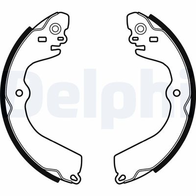 Brake Shoe Set DELPHI LS2049