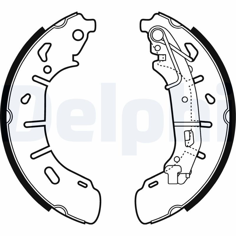 DELPHI LS2050 Brake Shoe Set