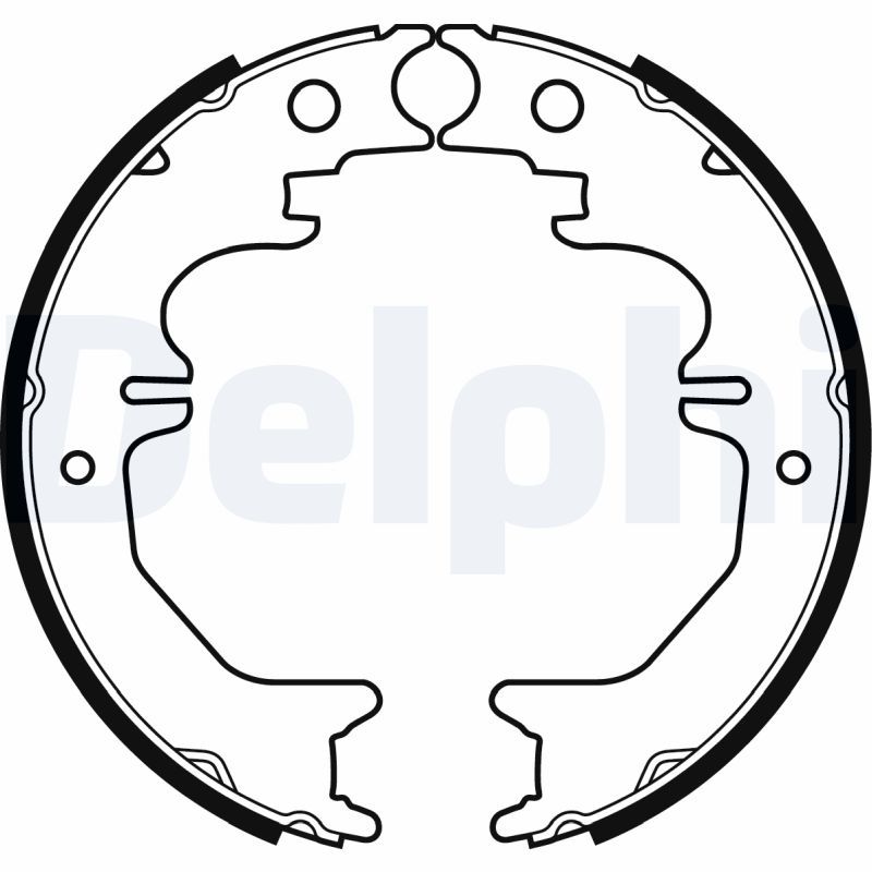 DELPHI LS2053 Brake Shoe Set, parking brake