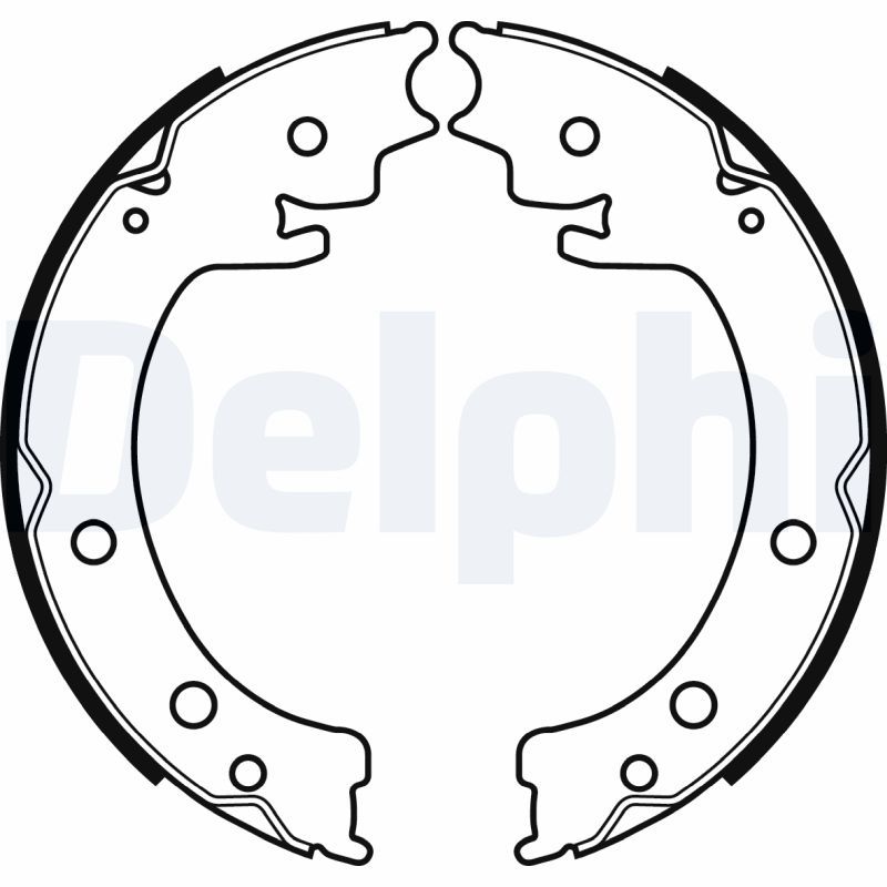 DELPHI LS2058 Brake Shoe Set, parking brake