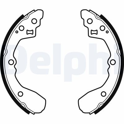 Brake Shoe Set DELPHI LS2060