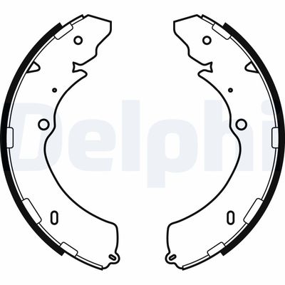 Brake Shoe Set DELPHI LS2063