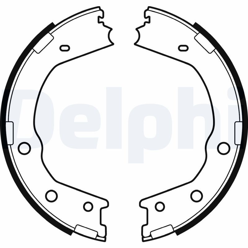 DELPHI LS2067 Brake Shoe Set, parking brake