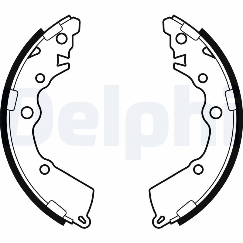 DELPHI LS2068 Brake Shoe Set