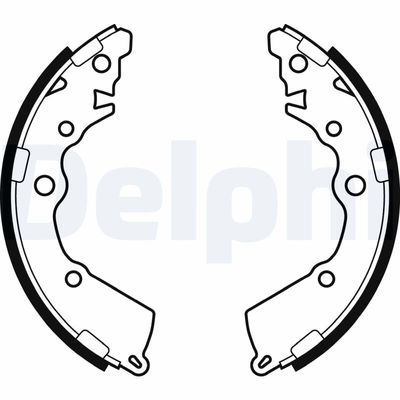 Brake Shoe Set DELPHI LS2068