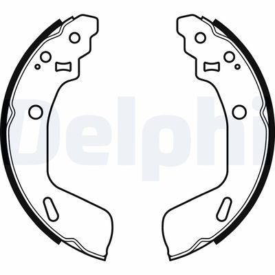 Brake Shoe Set DELPHI LS2073