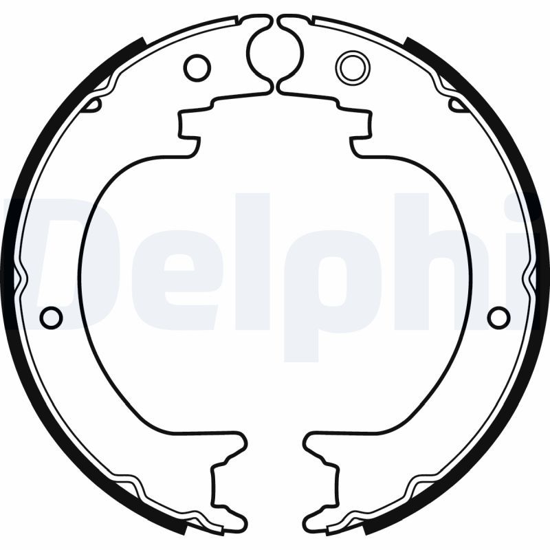 DELPHI LS2082 Brake Shoe Set, parking brake