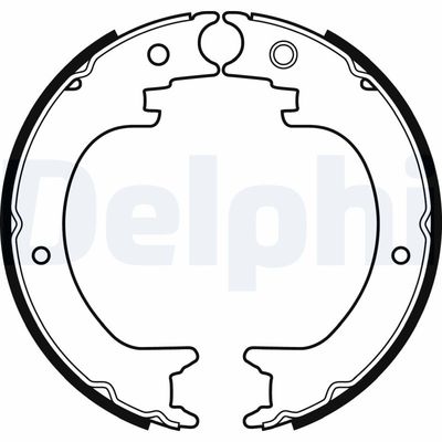 Brake Shoe Set, parking brake DELPHI LS2082
