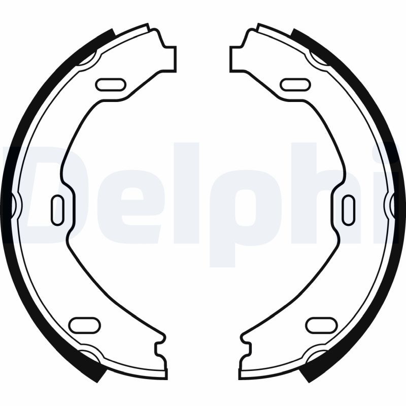 DELPHI LS2084 Brake Shoe Set, parking brake