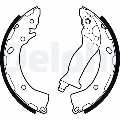 Brake Shoe Set DELPHI LS2087