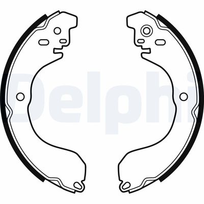 Brake Shoe Set DELPHI LS2088