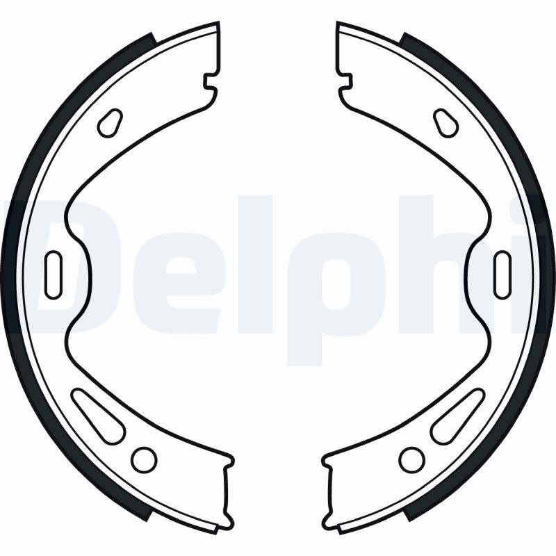 DELPHI LS2091 Brake Shoe Set, parking brake