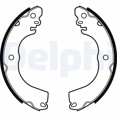 Brake Shoe Set DELPHI LS2104