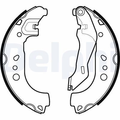 Brake Shoe Set DELPHI LS2107