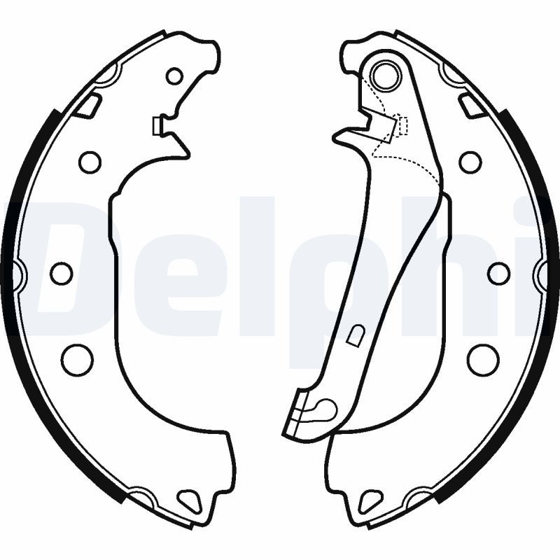 DELPHI LS2108 Brake Shoe Set
