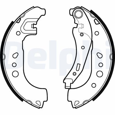 Brake Shoe Set DELPHI LS2109