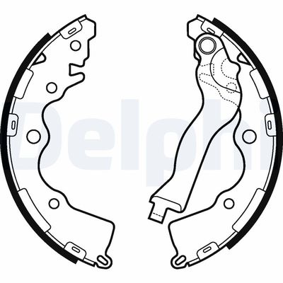 Brake Shoe Set DELPHI LS2110