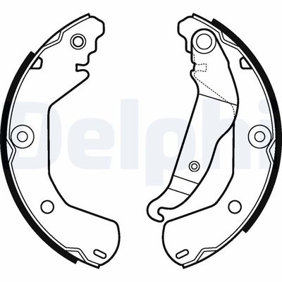 Brake Shoe Set DELPHI LS2112