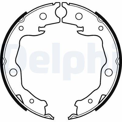 Brake Shoe Set, parking brake DELPHI LS2116