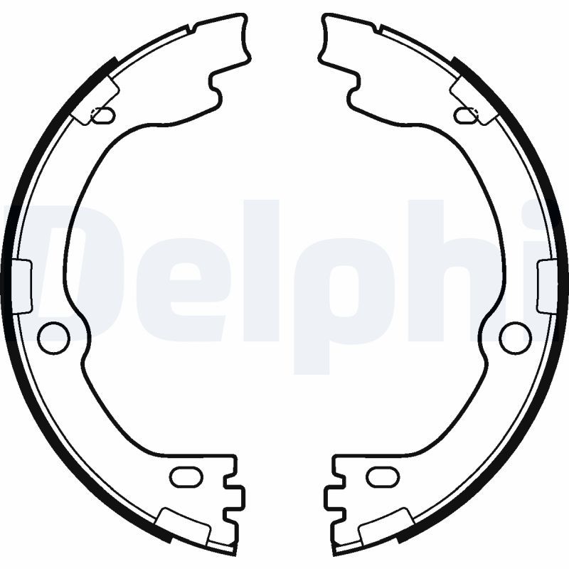 DELPHI LS2119 Brake Shoe Set, parking brake