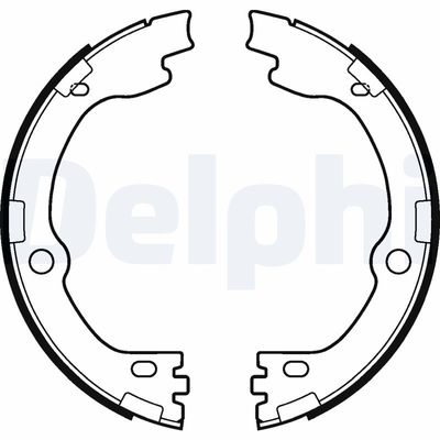 Brake Shoe Set, parking brake DELPHI LS2119