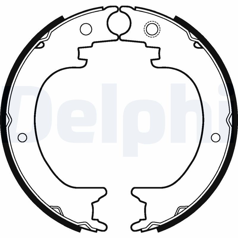 DELPHI LS2121 Brake Shoe Set, parking brake