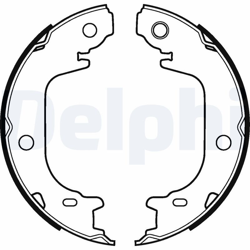 DELPHI LS2122 Brake Shoe Set, parking brake