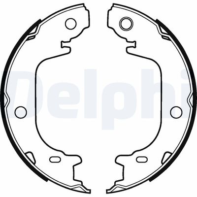 Brake Shoe Set, parking brake DELPHI LS2122