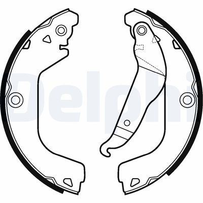 Brake Shoe Set DELPHI LS2123