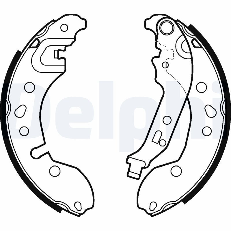 DELPHI LS2124 Brake Shoe Set
