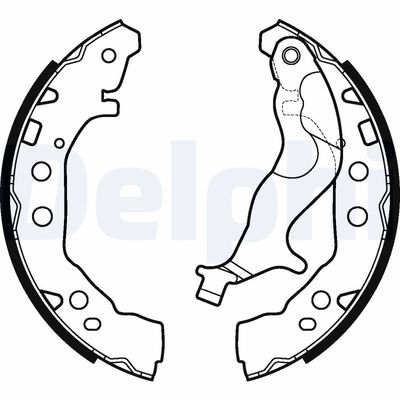 Brake Shoe Set DELPHI LS2128