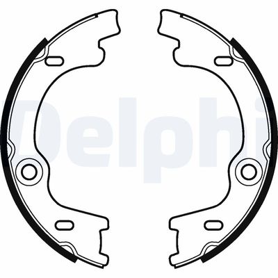 Brake Shoe Set DELPHI LS2129