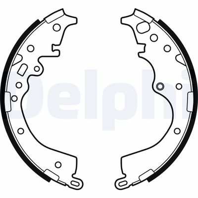 Brake Shoe Set DELPHI LS2133