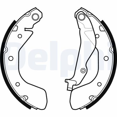 Brake Shoe Set DELPHI LS2134